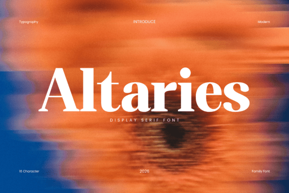 Altaries: A Serif Font for Elegant and Modern Design