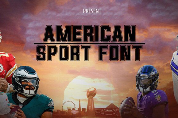 American Sport: Dynamic Typography for Bold Designs