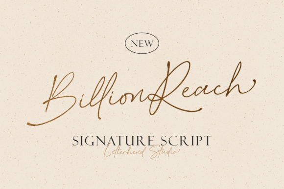 Billion Reach: The Elegant Handwritten Font for Romantic Designs