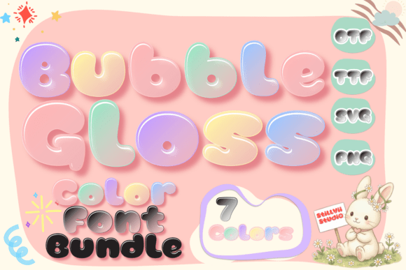 Bubble Gloss: A Sweet-and-Shimmering Font for Vibrant Designs