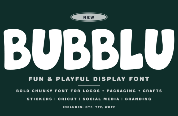 Bubblu: Your Go-To Bubble Font for Playful Designs