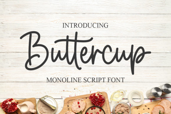 Buttercup: A Sweet Handwritten Font for Romantic Designs