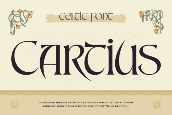 Cartius: A Typeface of Fierce Elegance and Ancient Inspiration