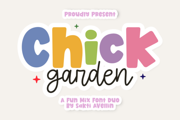 Chick Garden Duo: The Playful Font Pairing for Vibrant Designs