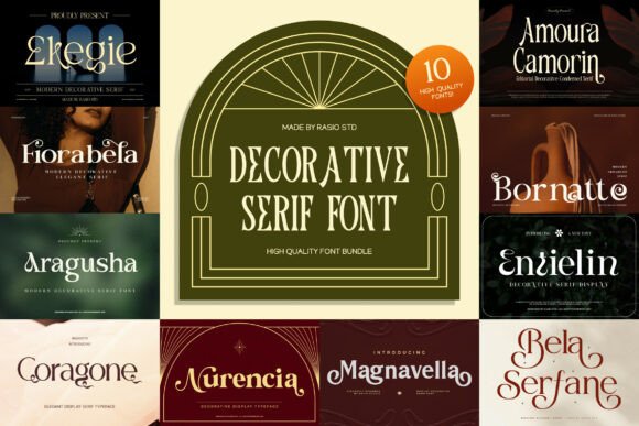 Decorative Serif: Elegant Fonts for Timeless Design