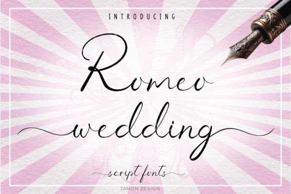 Discover the Elegant Romeo Wedding Calligraphy Font