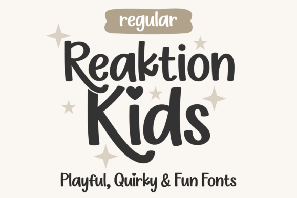 Discover the Joy of Reaktion Kids Regular Font