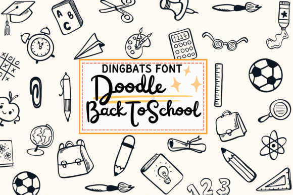 Doodle Back to School: A Creative Dingbats Typeface