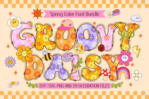Groovy Daisy: A Burst of Spring for Your Designs