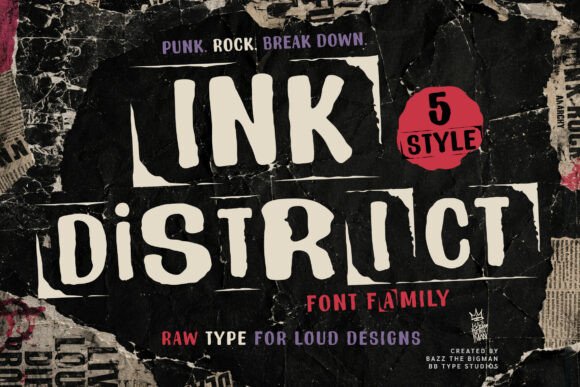 Ink District: The Bold Typeface for Edgy Branding