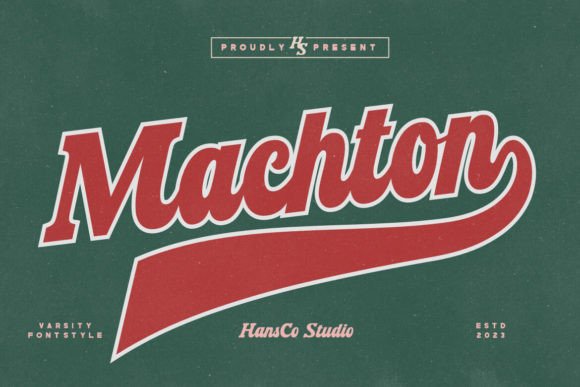 Machton: The Varsity Jersey Font for Dynamic Designs