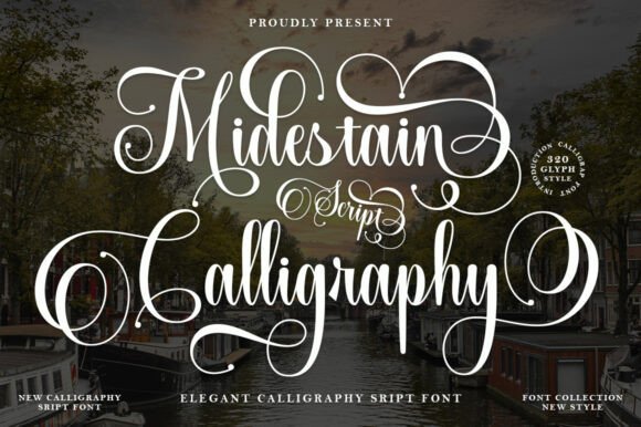 Midestain Calligraphy: Elegant Script for Timeless Designs