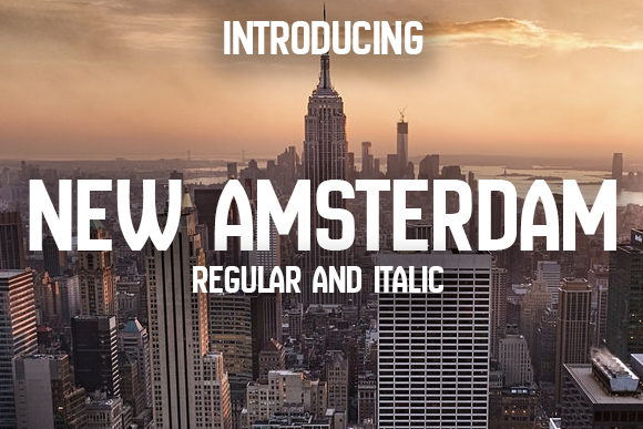 New Amsterdam: A Clean Font for Striking Designs