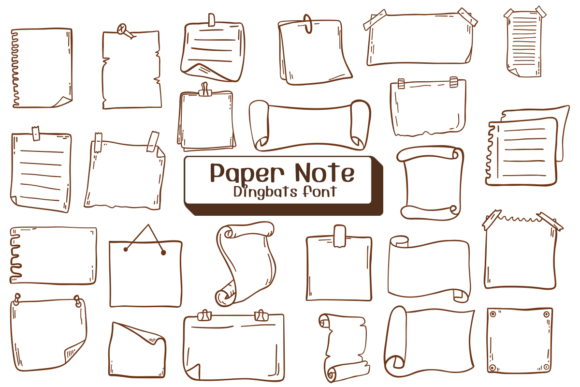 Paper Note: A Sketched Typeface for Creative Projects
