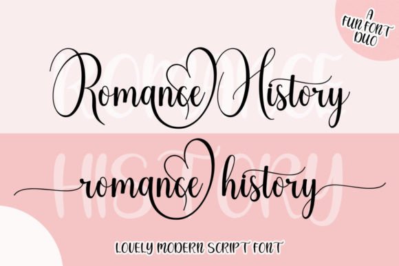 Romance History: A Font Duo for Elegant Design Projects