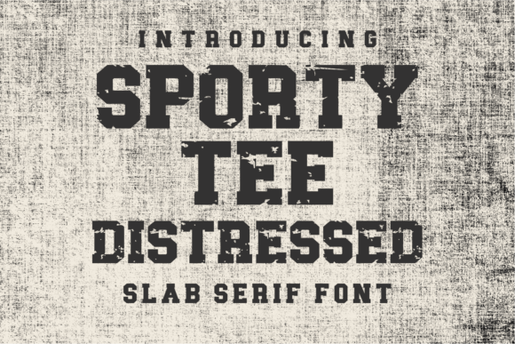 Sporty Tee Distressed: The Dynamic Font for Active Designs