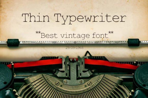 Thin Typewriter: A Vintage Font for Timeless Design
