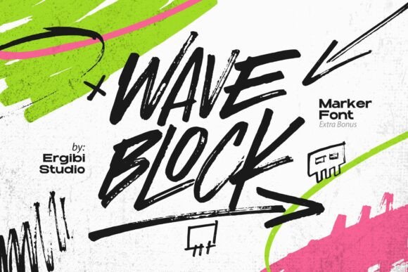 Wave Block: Unleash Raw, Brush-Stroke Energy in Your Designs