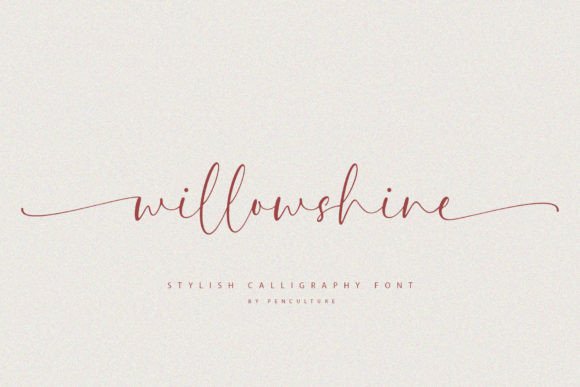 Willowshine: A Modern Calligraphy Font for Creative Projects